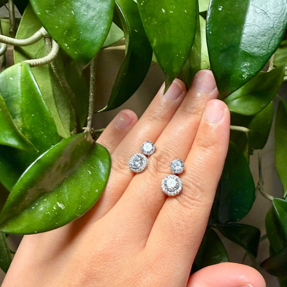 Elegant Silver Stud Earrings